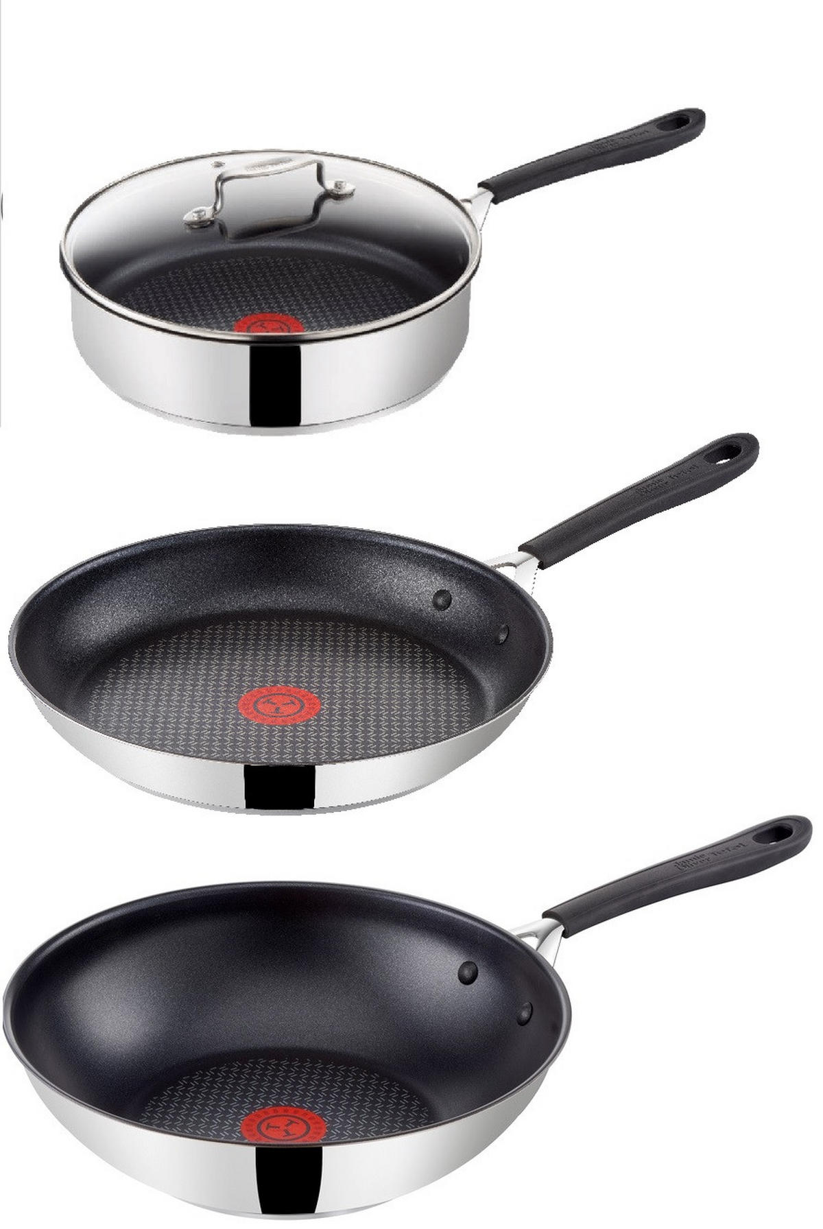 PFANNEN-SET E85719 Jamie Oliver Silber 4-Teilig - Silberfarben, Metall