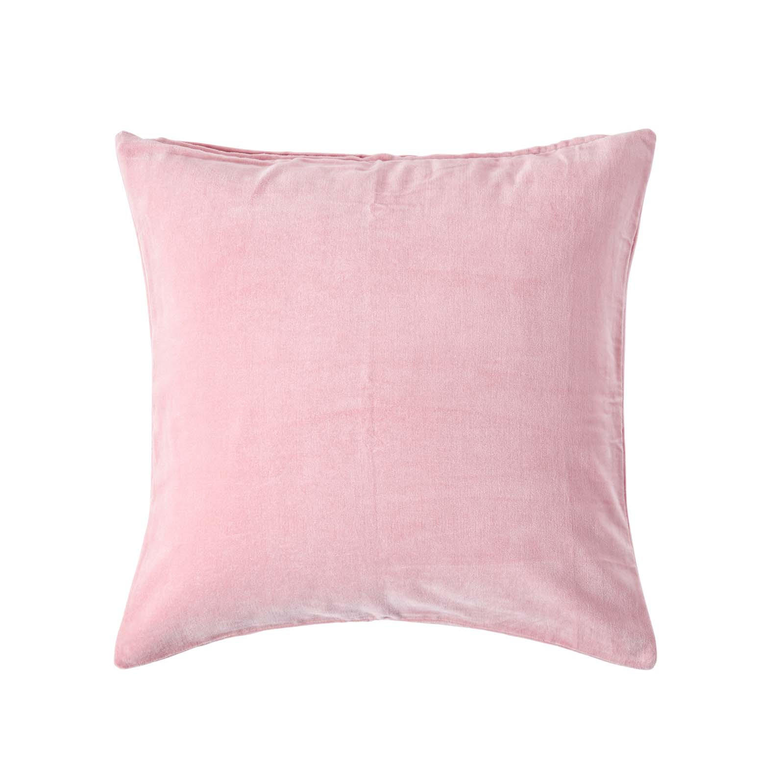 KISSENHÜLLE Baumwollsamt rosa 40/40 cm - Rosa, Textil (40/40cm) - Homescapes