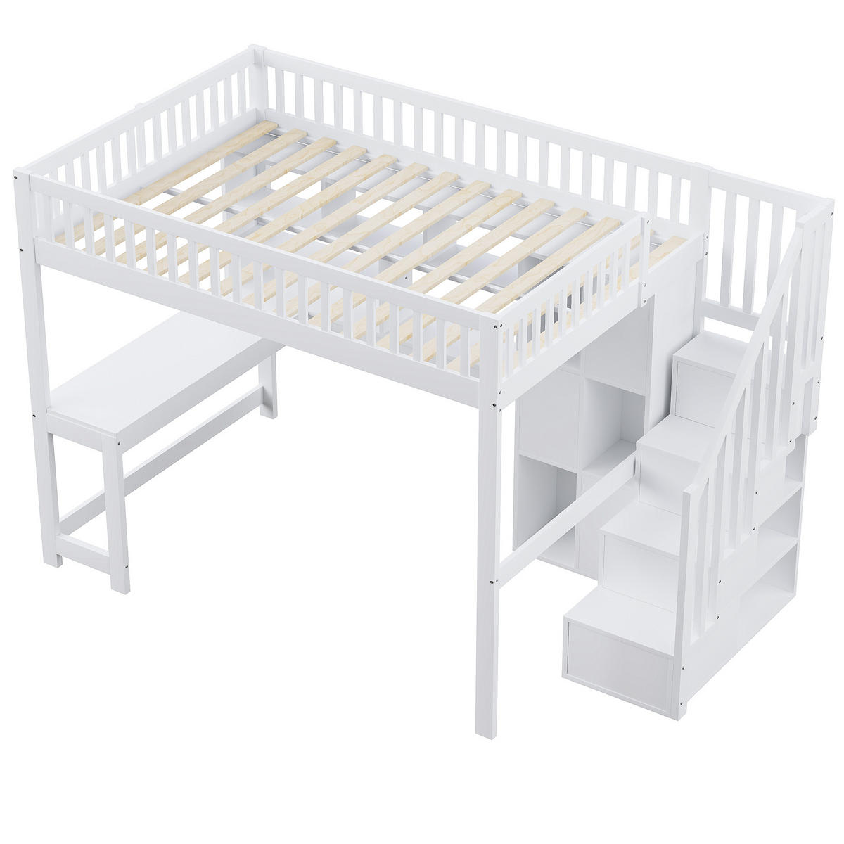 HOCHBETT 140/200 cm Weiß - Weiß, Holz - Raumix