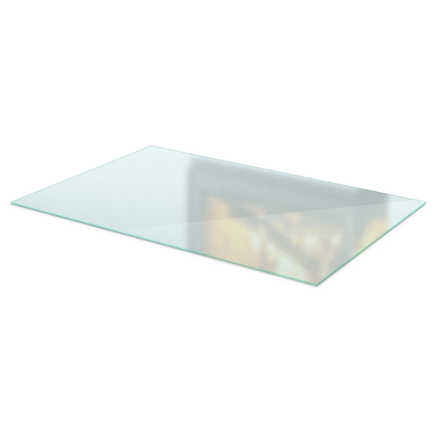 GLASBODENPLATTE für Kaminofen 120x80 cm – Milchglas Optik - Transparent, Glas (120/80/0.4cm) - TULUP