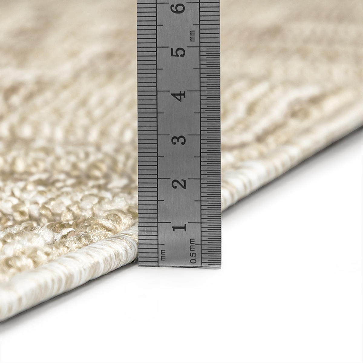 TEPPICH In-& Outdoor Cangas Enredo Mazovia 120x170cm Beige Creme Abstrakt Kurzflor - Creme, Textil (120/170cm) - Mazovia