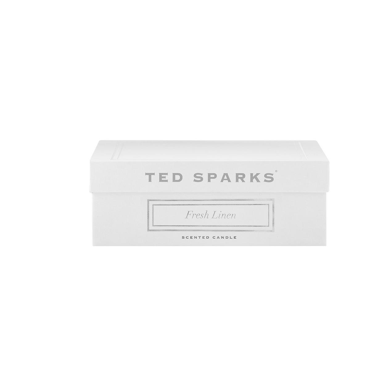 KERZE 6/6/27cm - Weiß, Glas (6/6/27cm) - Ted Sparks