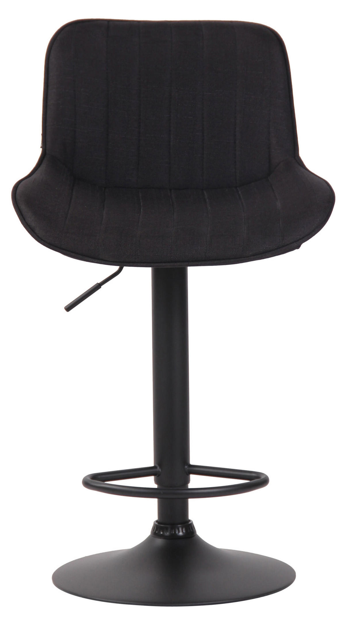 BARHOCKER Lento, Gestell schwarz, Stoff Schwarz - Schwarz, Textil/Metall (50/100/50cm) - TPFLiving
