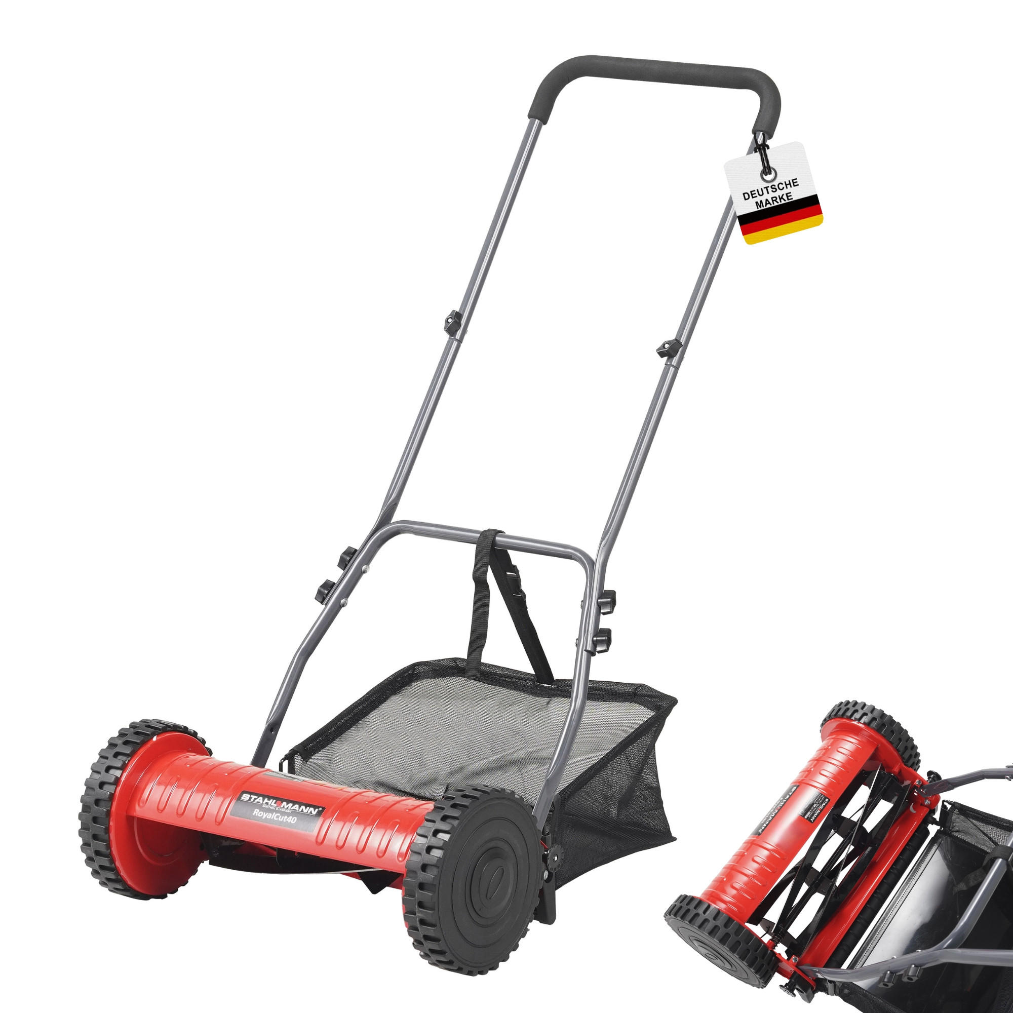 SPINDELMÄHER RoyalCut40, 40cm Breite - Rot, Metall (30/22/50cm) - STAHLMANN