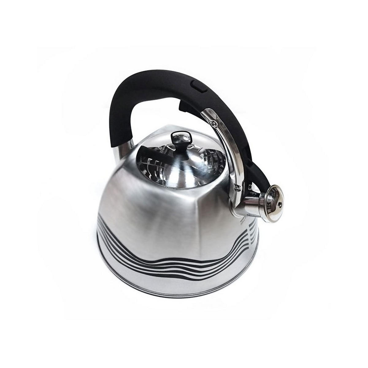 WASSERKESSEL Silber 24.5/16/14 cm KB7099 - Silberfarben, Metall (24.5cm) - Klausberg 