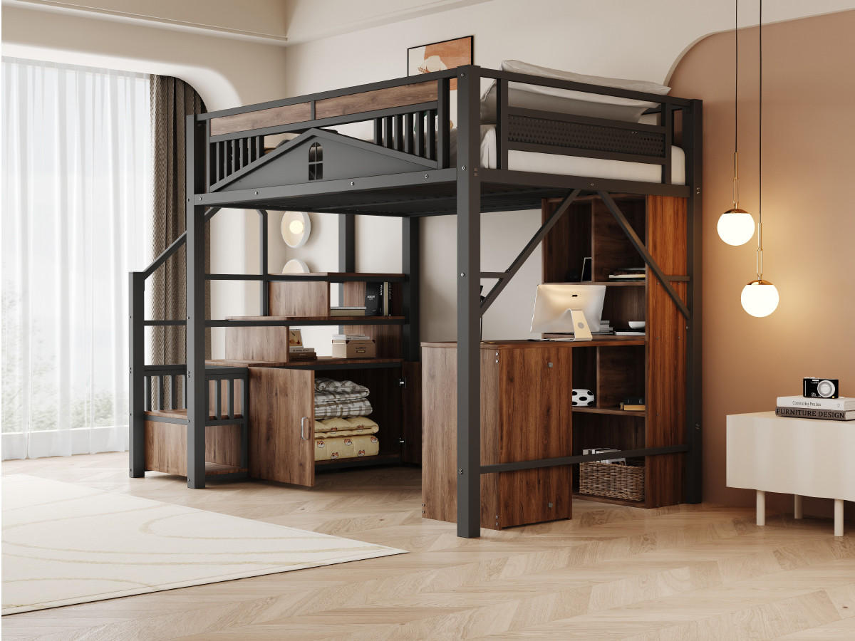 HOCHBETT 140x200 cm Metall Fenster schwarz - Schwarz, Metall (140/200cm) - LEBENLANG