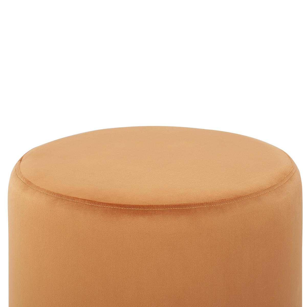 POUF Lovett 47/47/46 cm - Orange, Textil (47/46/47cm) - Beliani