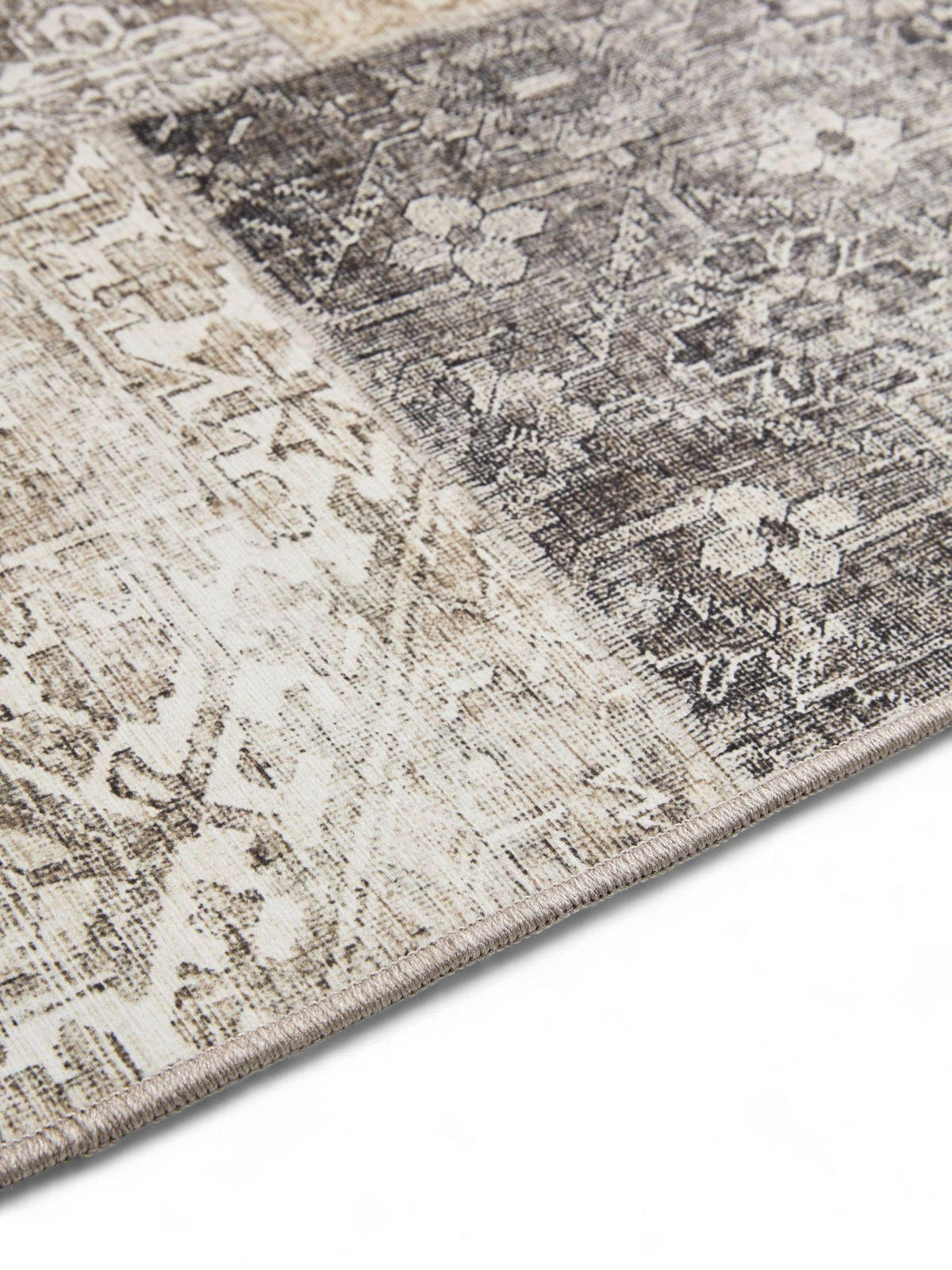 VINTAGE-TEPPICH George waschbar 200x300 cm - Grau, Kunststoff (200/300cm) - benuta