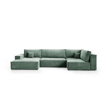WOHNLANDSCHAFT Pablo Maxi mit Schlaffunktion Grün Cord - Grün, Textil (397/85/148cm) - Bromarkt