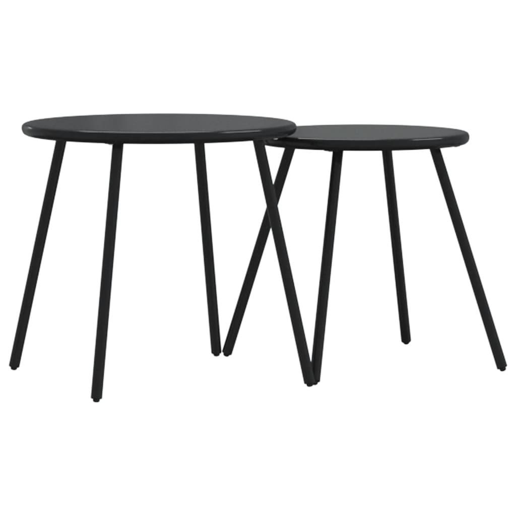 GARTENTISCH Tischwald 46/42/50 cm - Schwarz, Naturmaterialien (50/46/42cm) - ZMH