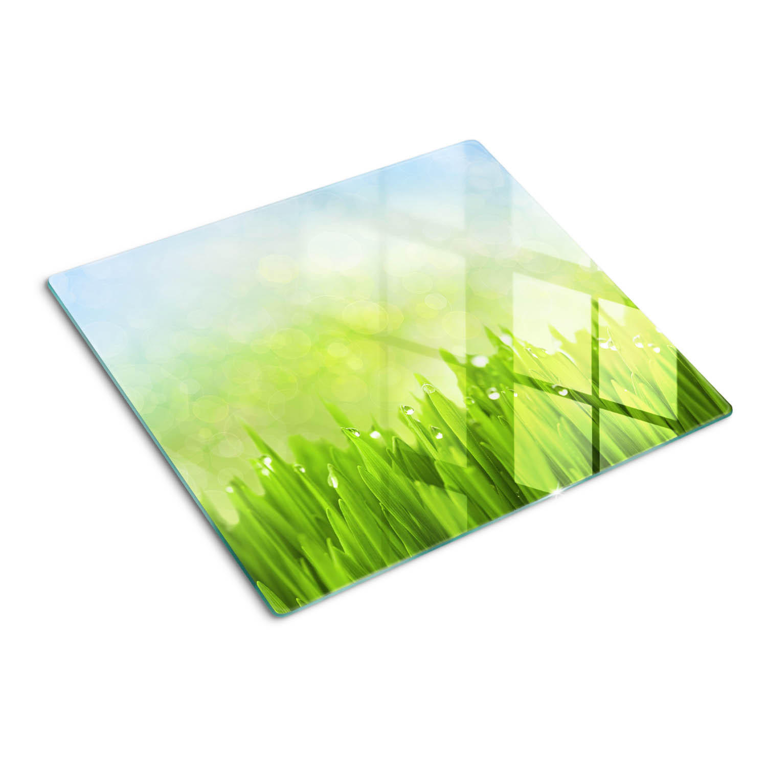 GLASPLATTE 60x52 cm Gras - Grün, Glas (60/0.4/52cm) - TULUP