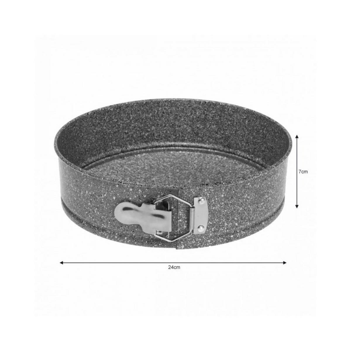 SPRINGFORM Grau 24/24/7 cm 7854 - Grau, Metall (24/7/24cm) - Klausberg 