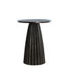 BEISTELLTISCH Veglia Braun Ø40/51 cm - Dunkelbraun, Metall (40/40/51cm) - Light & Living