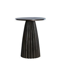 BEISTELLTISCH Veglia Braun Ø40/51 cm - Dunkelbraun, Metall (40/40/51cm) - Light & Living