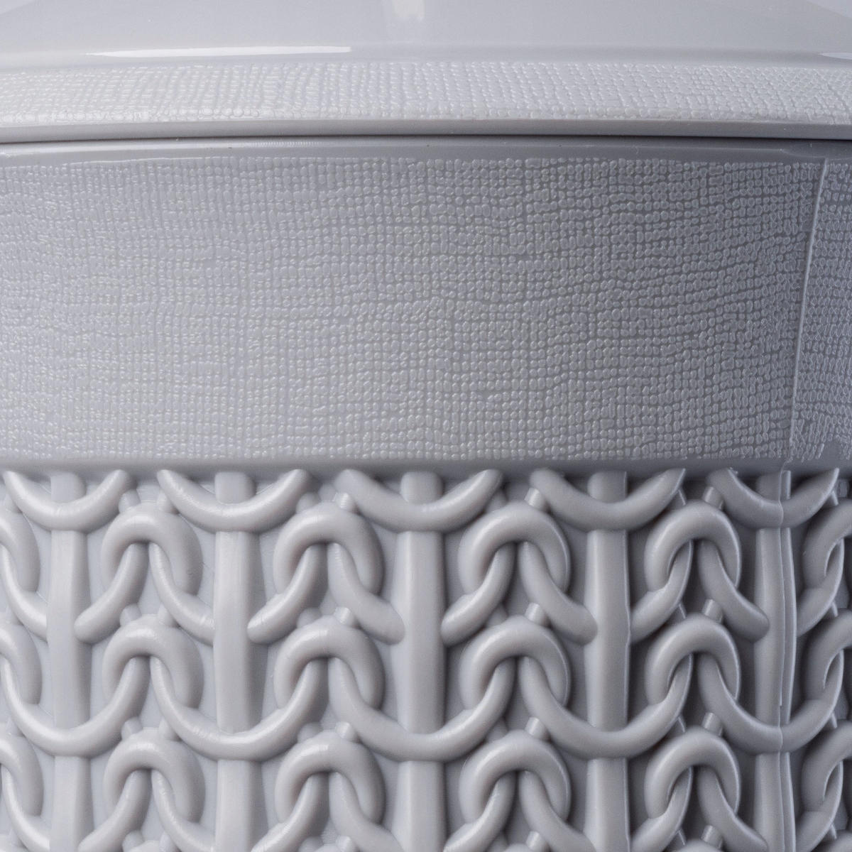 TOILETTENBÜRSTE mit Behälter, 40 cm, grau - Grau, Kunststoff (10/40cm) - KADAX