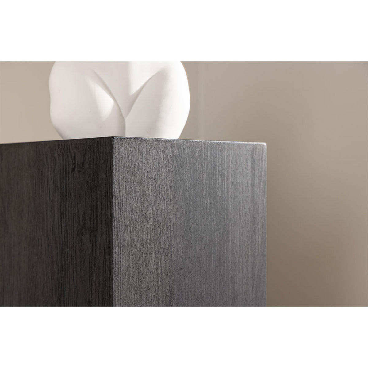 ECKTISCH, RamsvikL, Schwarz, MDF, 23 x 23 x 65 cm - Schwarz, Holzwerkstoff (23/23/65cm) - ebuy24