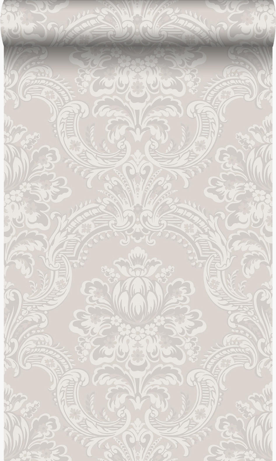 TAPETE Ornamente 53 cm x 10.05 m - Grau, Papier (53/1000cm) - Origin Wallcoverings