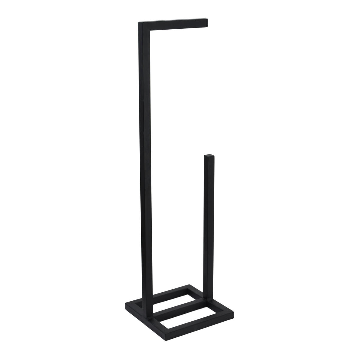 TOILETTENPAPIERHALTER Jack Schwarz - Schwarz, Metall (20/75/20cm) - LOFT42