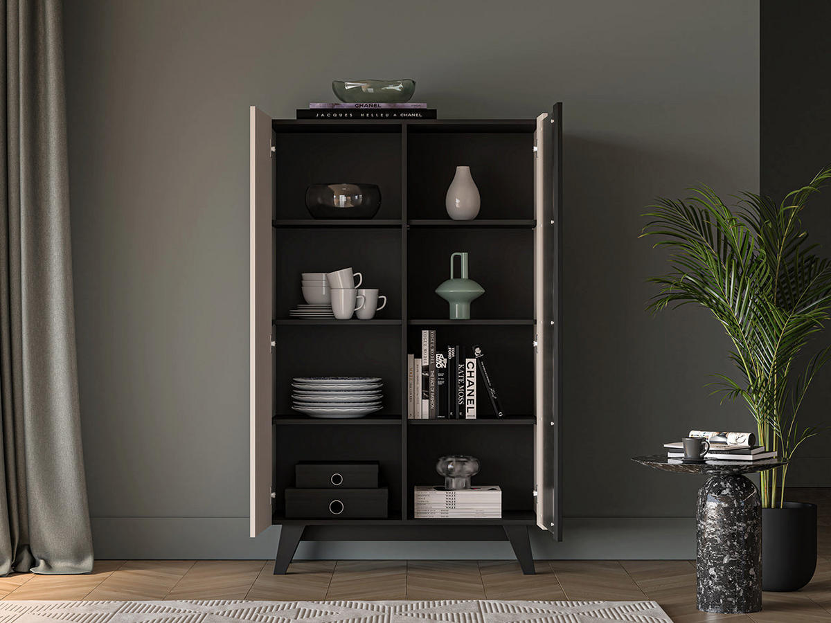 VITRINE – 95 cm – Freshion – Kaschmir - Kaschmir, Holzwerkstoff (95/155/40cm) - hi-markt