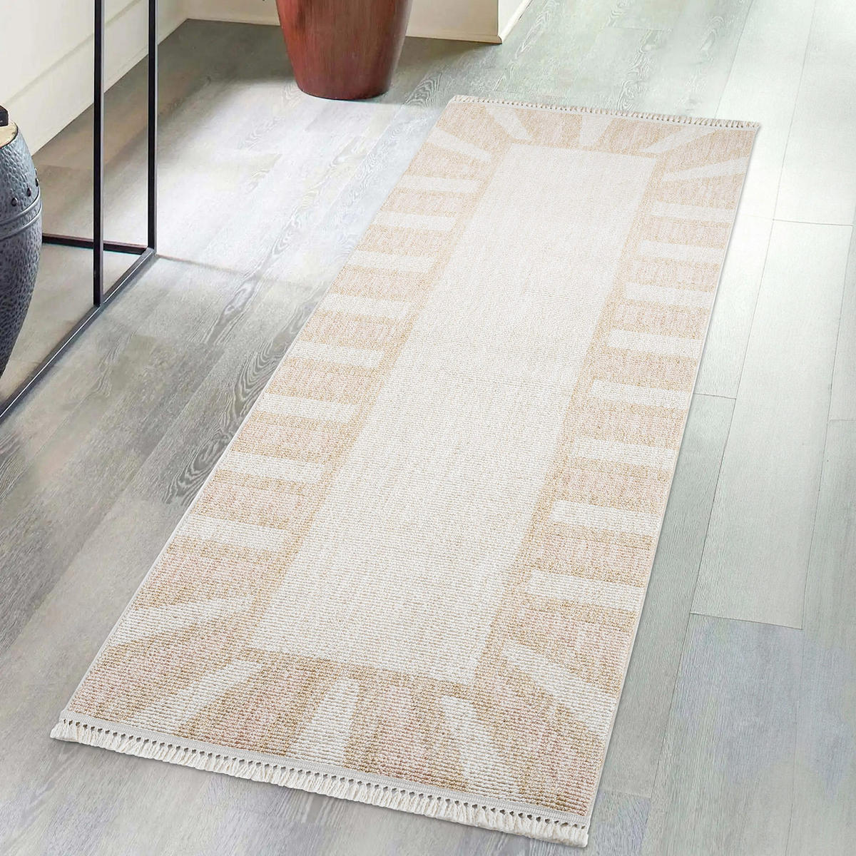 KURZFLOR-TEPPICH Clasico 9152 Rosa 80x300 cm - Rosa, Textil (80/300cm) - carpet city