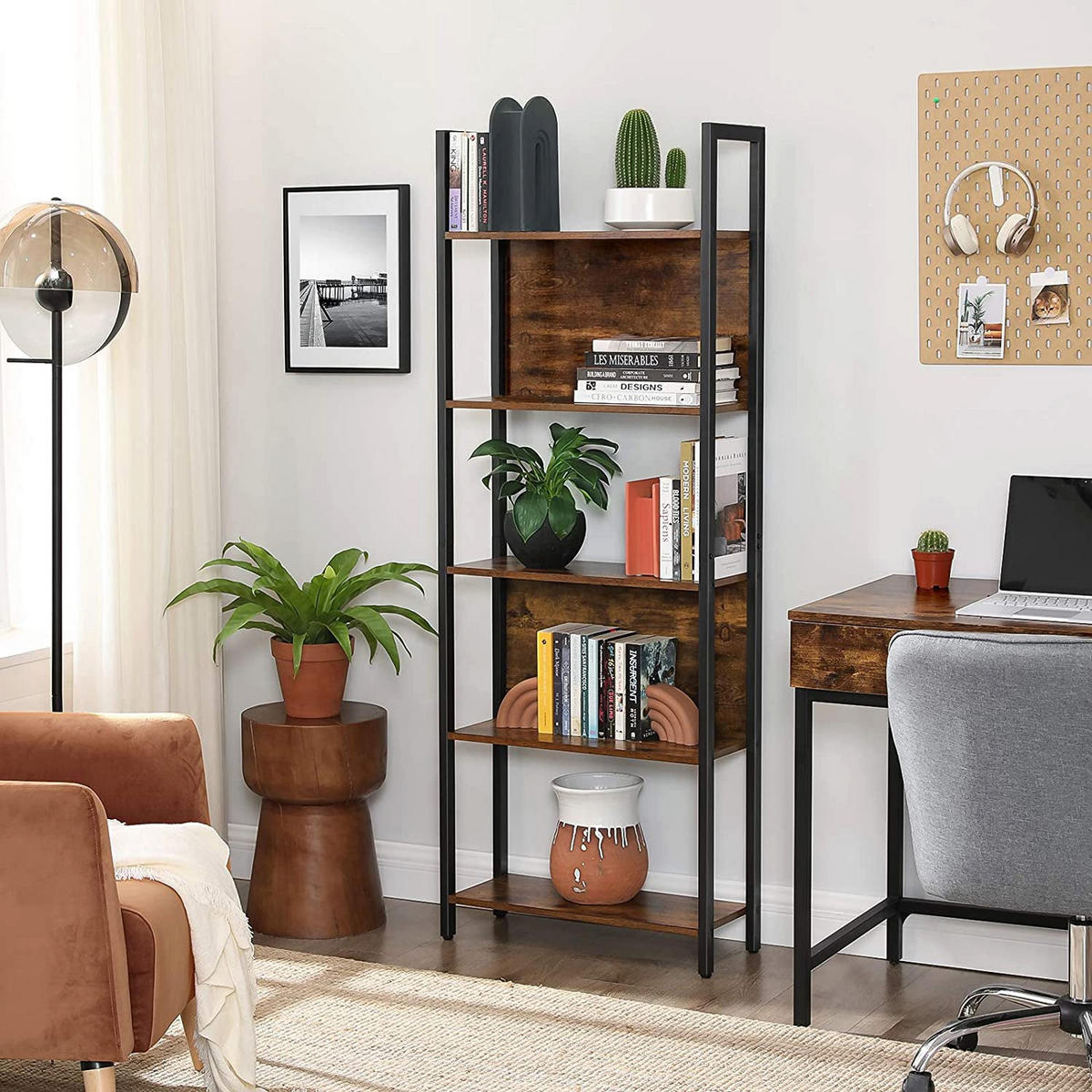 BÜCHERREGAL STANDREGAL - Braun, Holzwerkstoff (24/165/62cm) - Hansiro