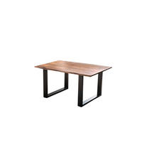 ESSTISCH LAURINA - Nussbaumfarben/Walnussfarben, Holz/Metall (85/160/77cm) - SAM