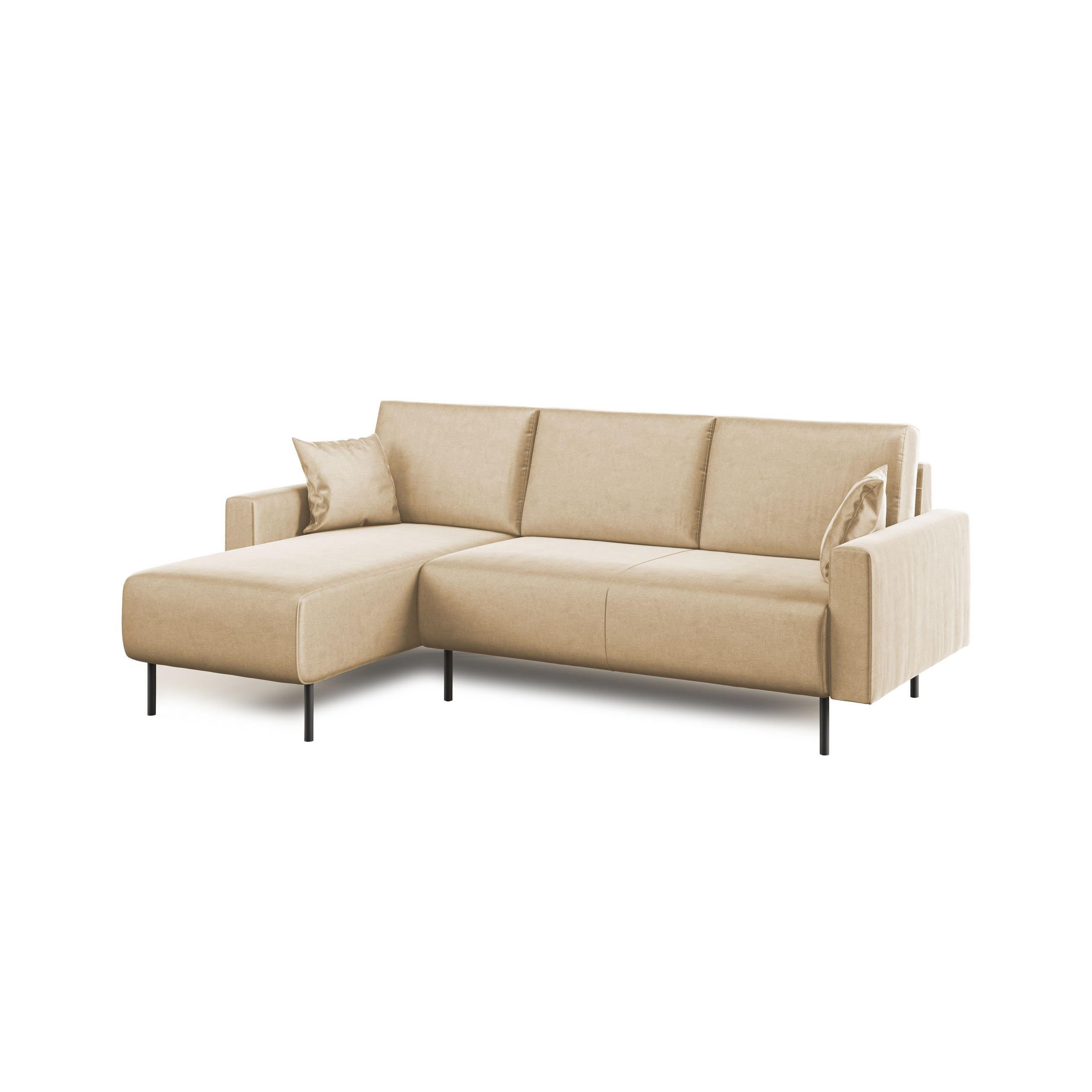 ECKSOFA Arthur - Beige, Textil (224/91cm) - Divani.store
