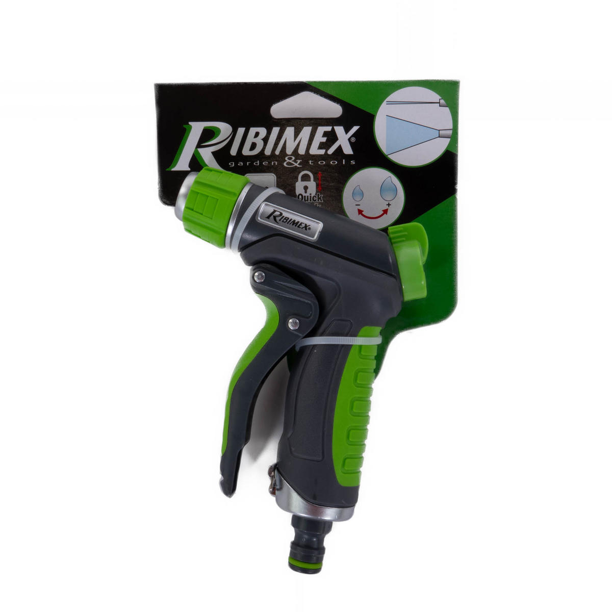 GARTENSCHLAUCHPISTOLE Ribimex - Grün, Kunststoff (3/23.5/14.7cm)