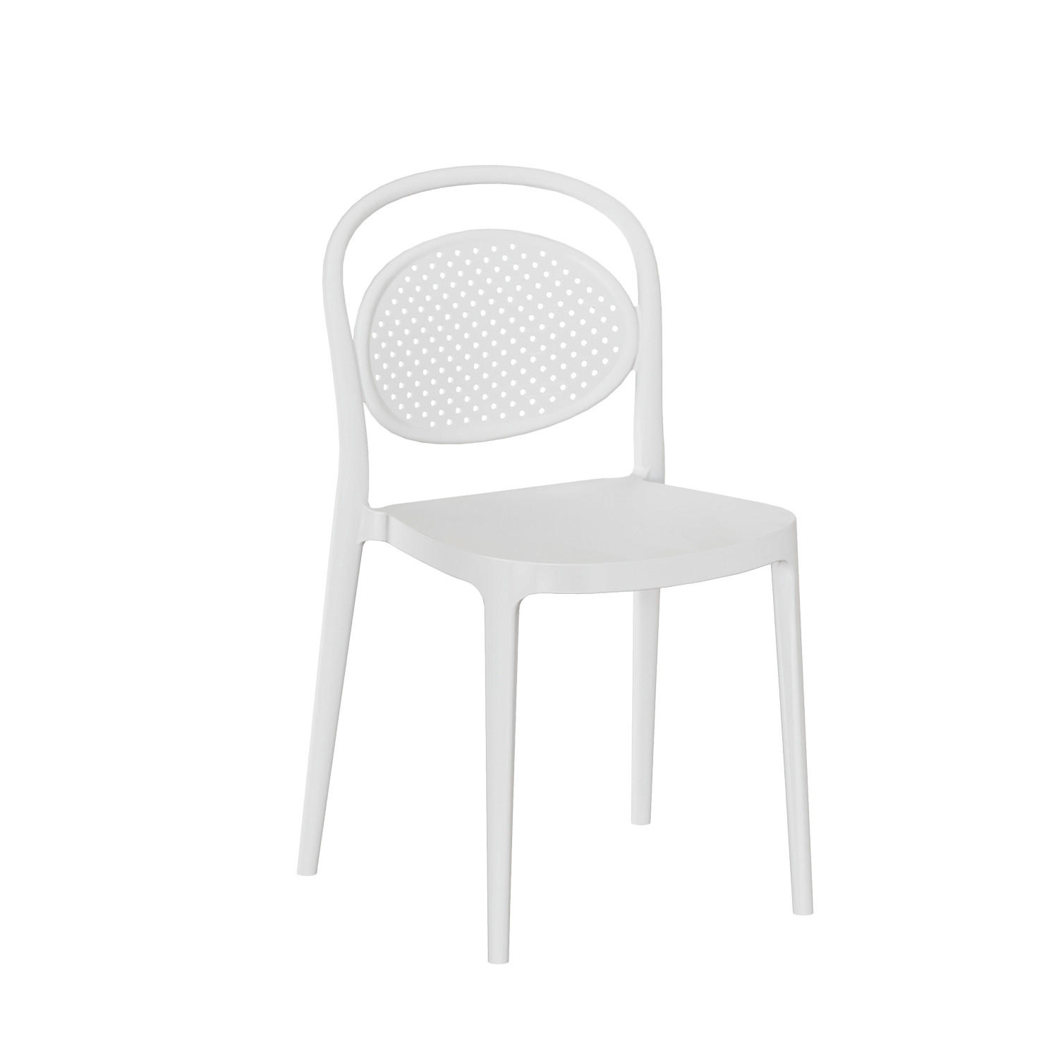 Klast Home Stuhl Weiß 43x80x53 cm