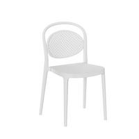 STUHL FÜR DRAUSSEN Kira Weiß 43 cm x 80 cm - Weiß, Kunststoff (43/80/53cm) - Klast Home