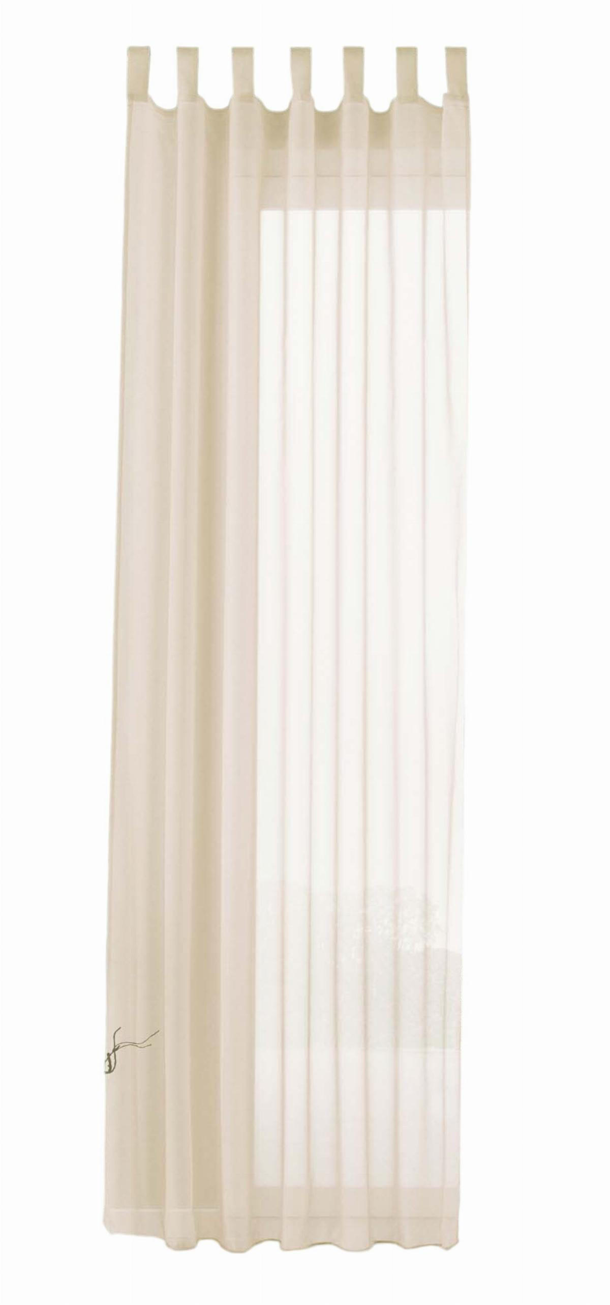 Gardinenbox Schlaufenschal Creme 140x175 cm