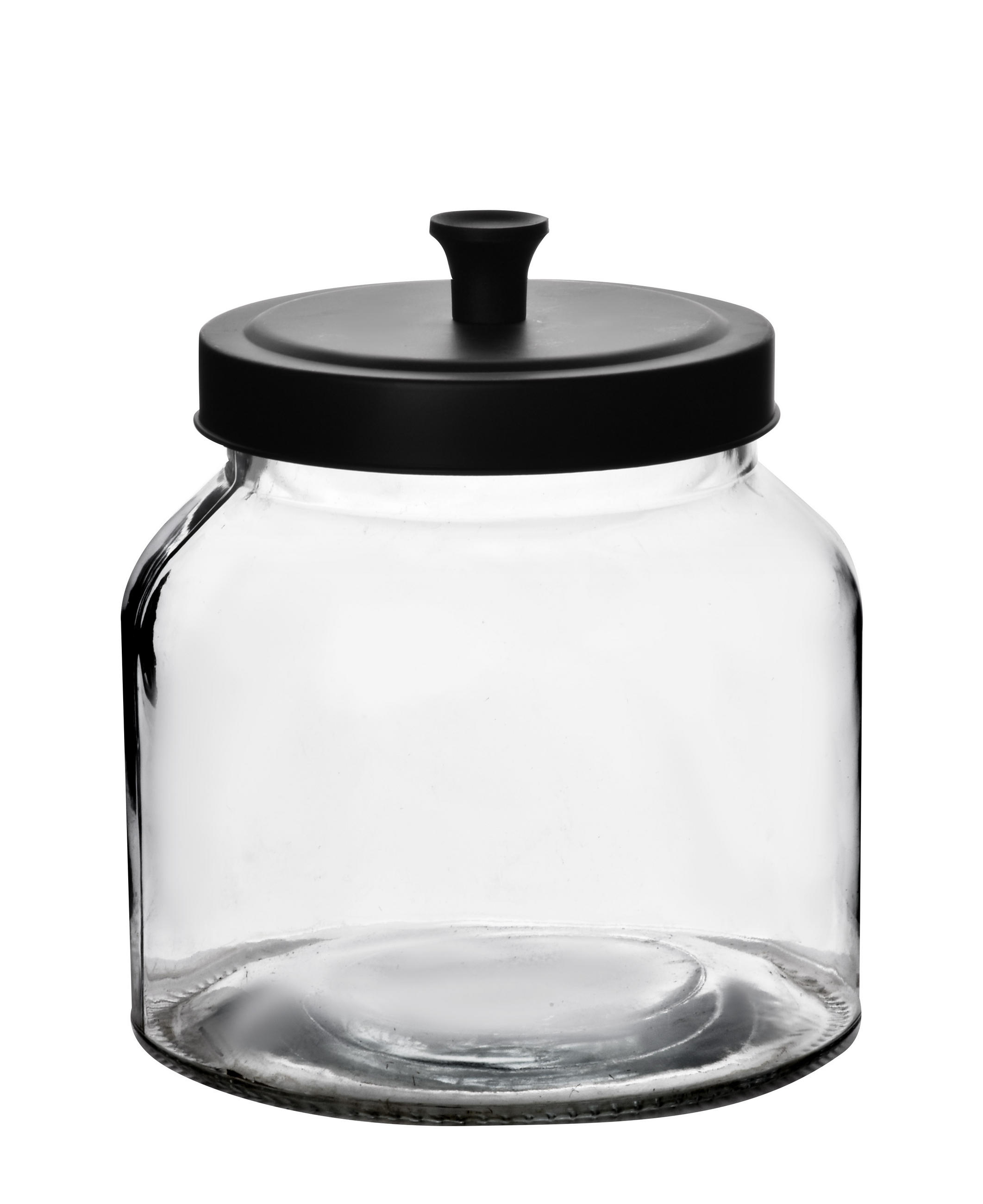 VORRATSGLÄSER Basic Kitchen Transparent 16/16/18 cm Glas - Transparent, Glas (16/18/16cm) - Mondex