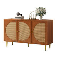 SIDEBOARD 129,8/40/76 cm Walnuss aus Spanplatte mit 3 Türen - Walnussfarben, Holzwerkstoff (129.8/76/40cm) - OKWISH
