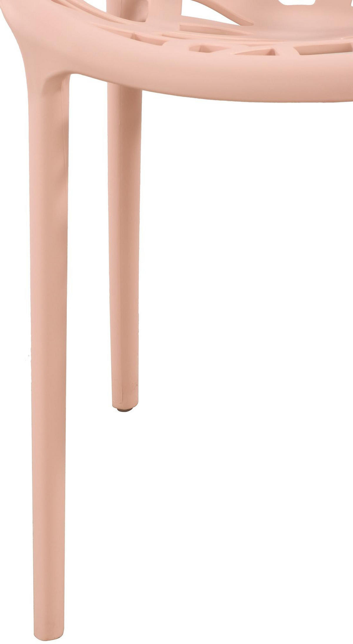 GARTENSTUHL Kunststoff rosa - Rosa, Kunststoff (59/80/60cm) - CLP