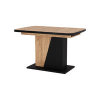 PRODUŽNI BLAGOVAONSKI STOL Fenaro Crna/Hrast 120 x 80 + Izvlačno - boje hrasta/crna, drvni materijal (80/120/77.3cm) - Vicco