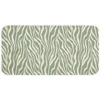WC PŘEDLOŽKA Zebra - Motiv - zelená 120x60 cm - šalvějově zelená, textil/plast (120/1cm) - OnlyWow