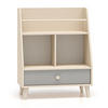 BÜCHERREGAL Mevel Wüstensand / Palladiumgrau 72 / 36 / 90cm - Braun/Grau, Holz/Holzwerkstoff (72/90/36cm) - Feldmann-Wohnen