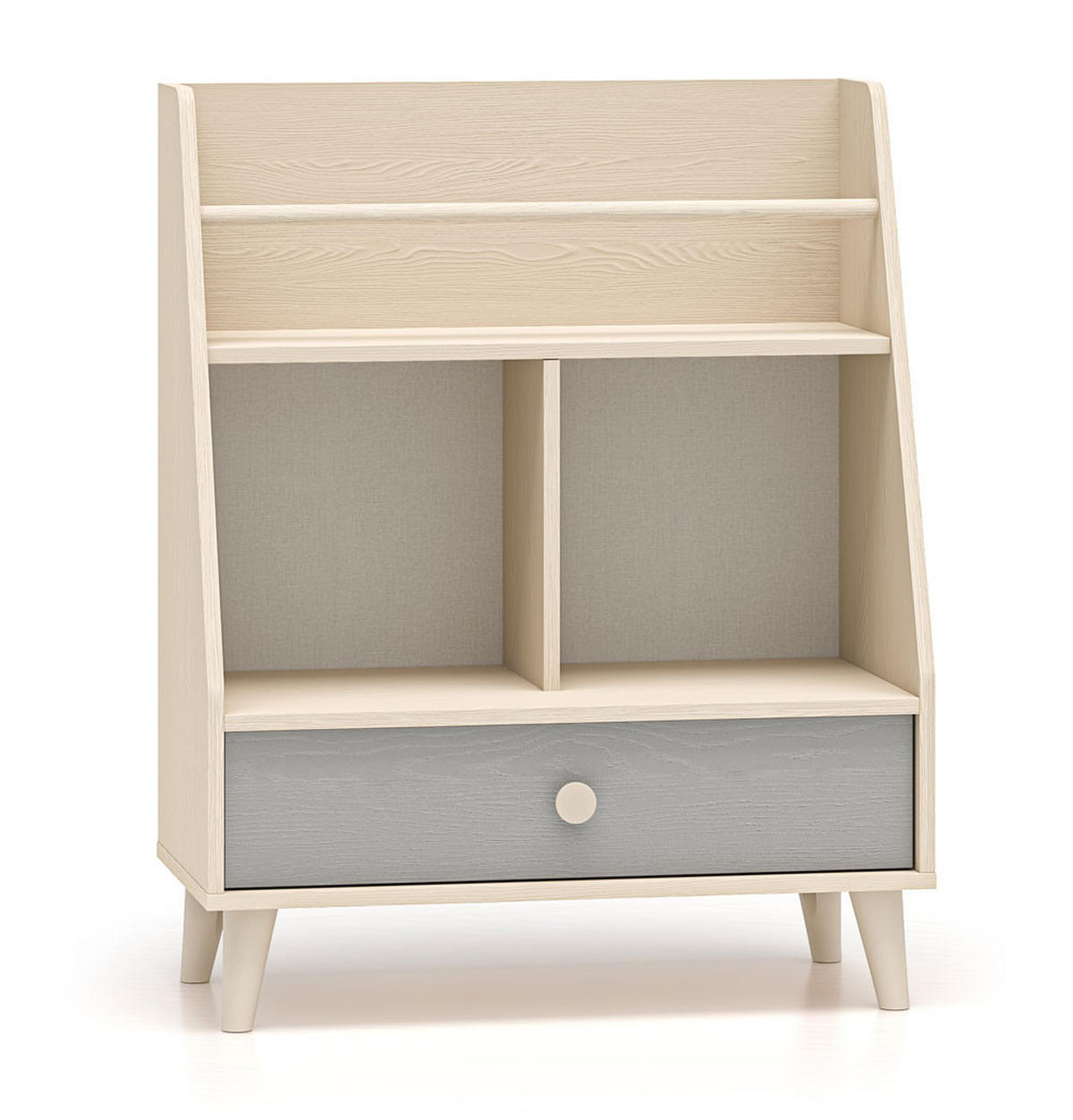 BÜCHERREGAL Mevel Wüstensand / Palladiumgrau 72 / 36 / 90cm - Braun/Grau, Holz/Holzwerkstoff (72/90/36cm) - Feldmann-Wohnen
