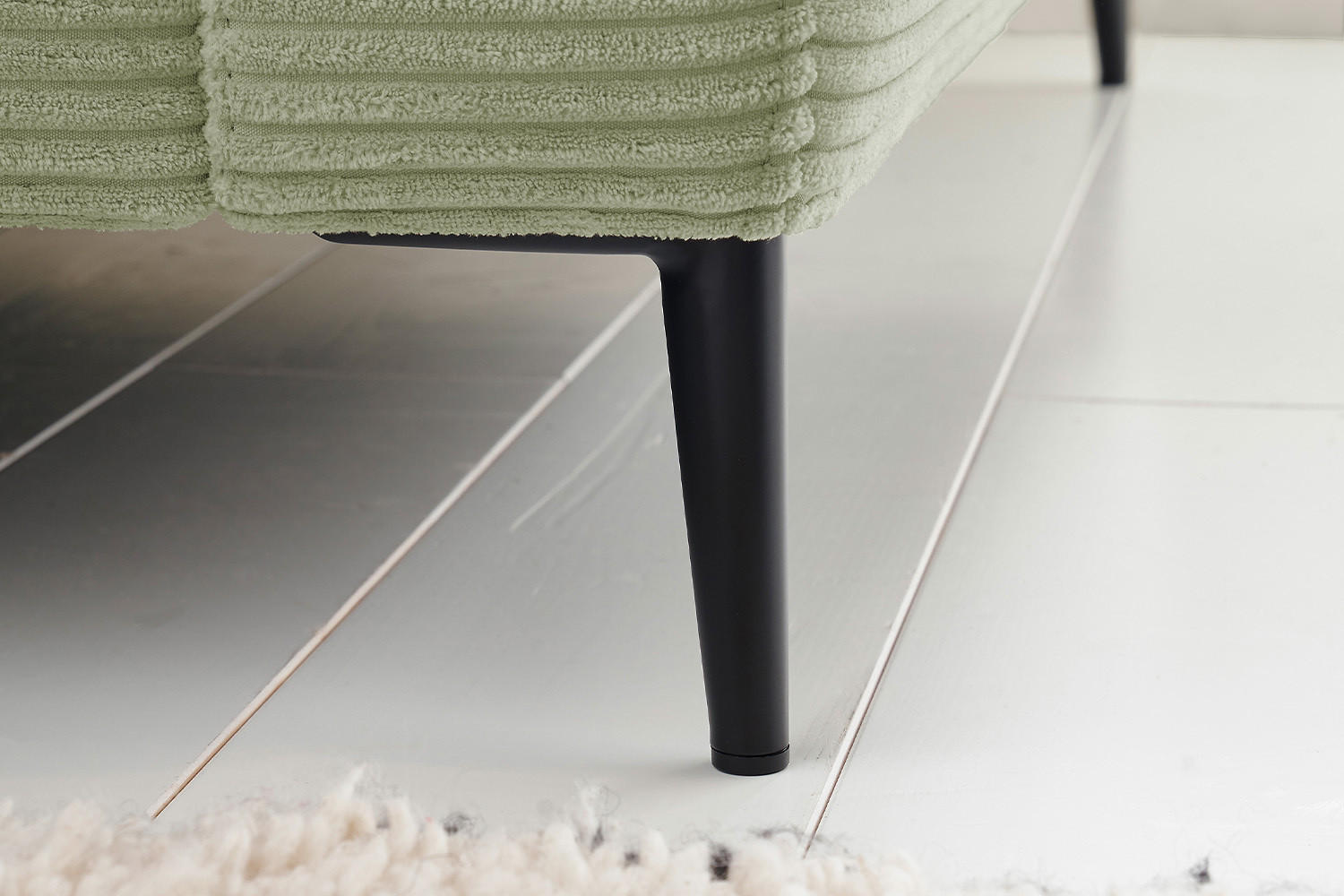 Thumbnail - Kawola Ecksofa, Grün, Textil, Echtholz, 3-Sitzer, Füllung: Schaumstoff, Ottomane links, L-Form, 272x190 cm, Wohnzimmer, ...