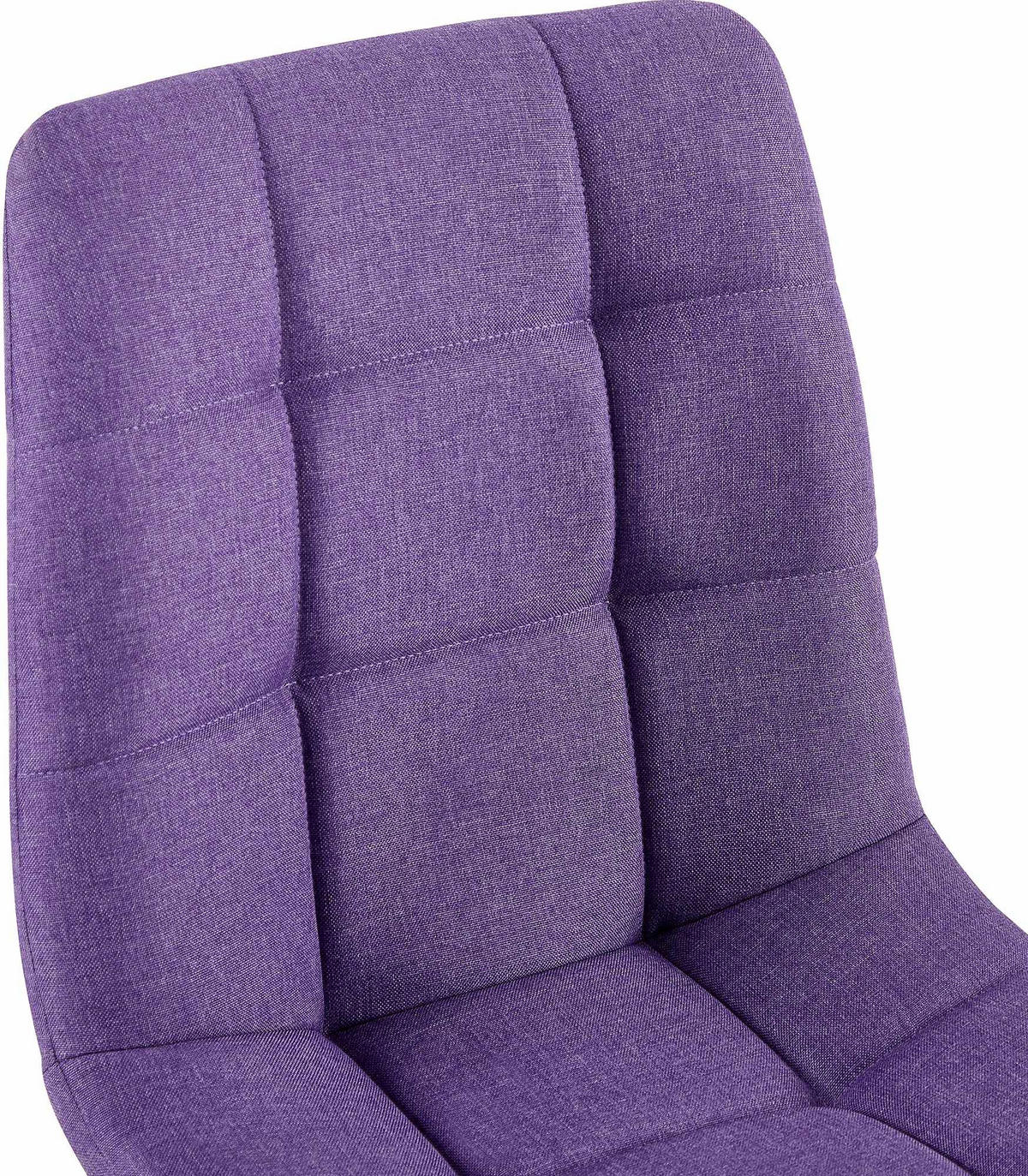 STUHL Stoff Lila - Lila/Schwarz, Textil/Metall (45/84/55cm) - CLP