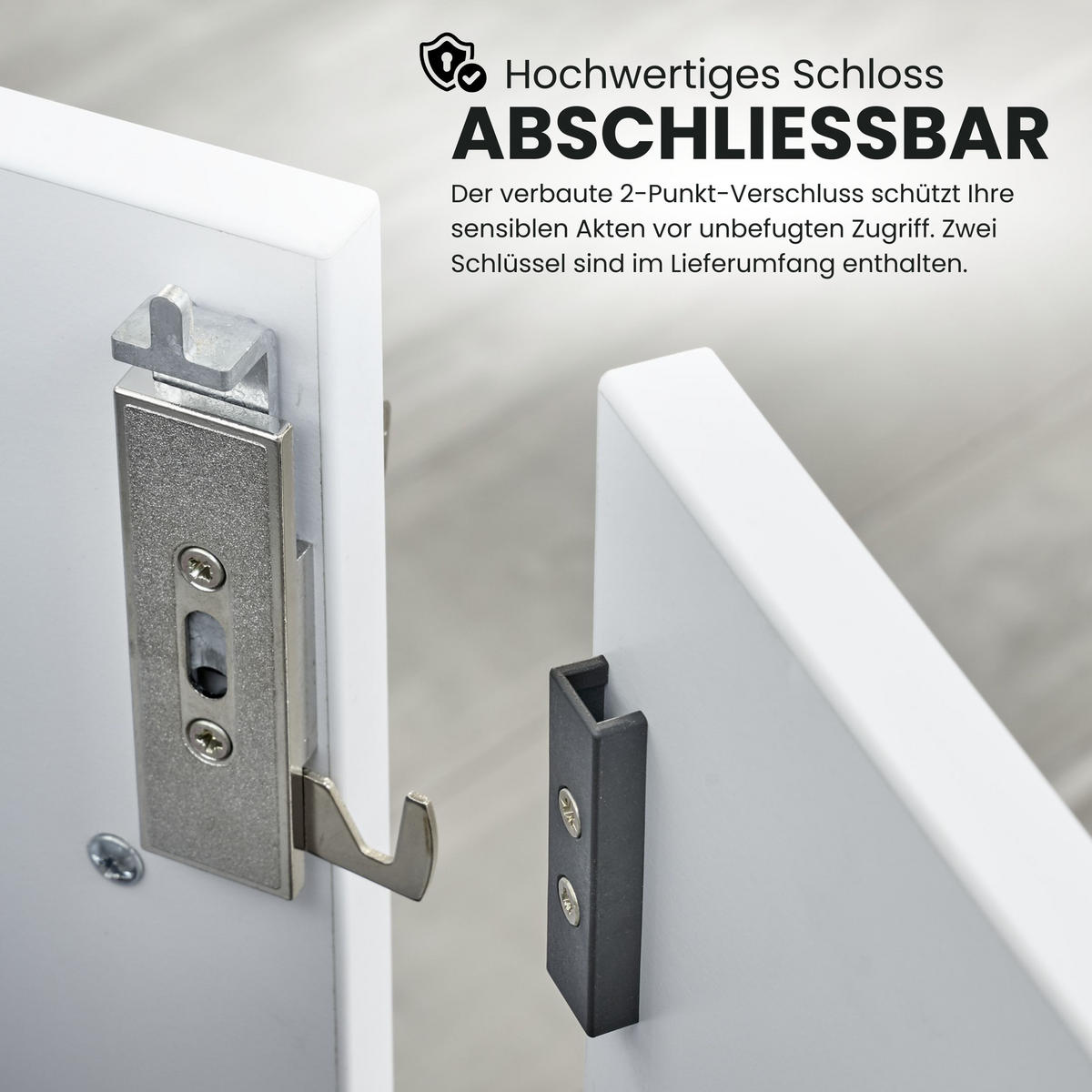 AKTENSCHRANK - 6 Ordnerhöhen 42/80/215,6 cm in Graphitfarben/Ahornfarben - Ahornfarben/Graphitfarben, Holzwerkstoff (80/215.6/42cm) - bümö