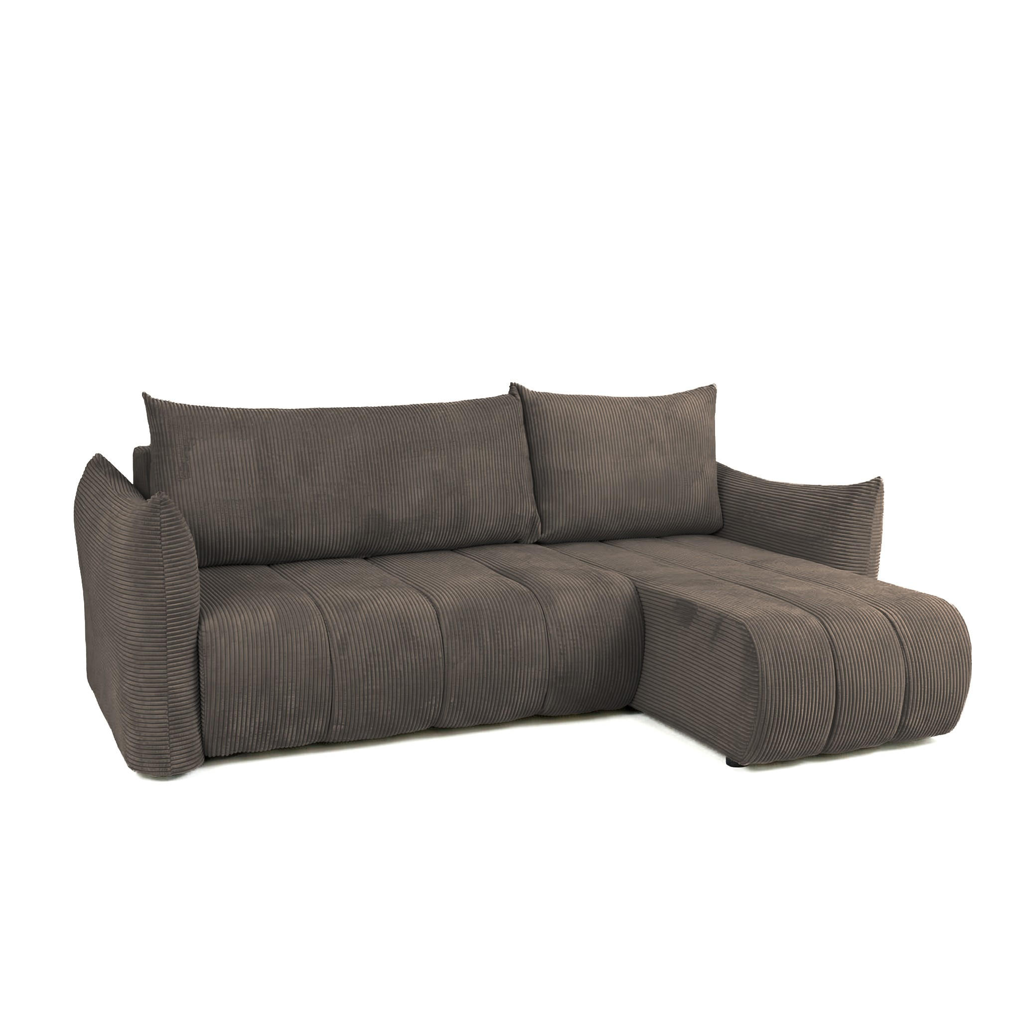 Fun Möbel Ecksofa Braun 226x154 cm