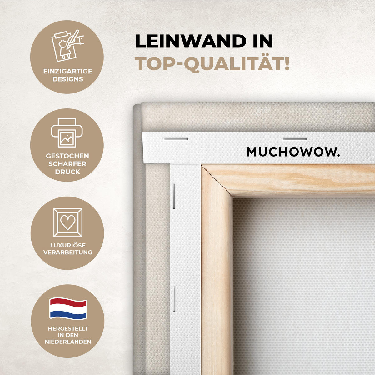 LEINWANDBILD Weihnachtsbaum - Grün - Weihnachten - Feiertage 20x30 cm - Olivgrün, Textil (20/30cm) - MuchoWow