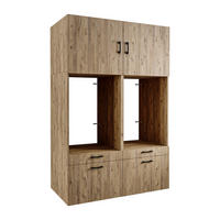 WASCHMASCHINENSCHRANK Serie 2 134cm Breit, 205cm Hoch - Eichefarben, Holzwerkstoff (134/205/67cm)