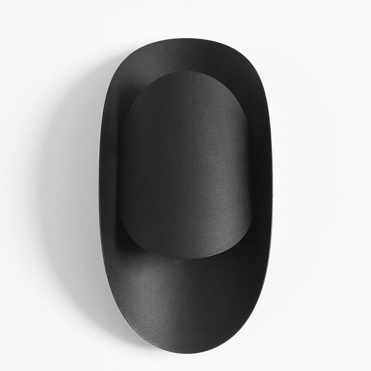 WANDLEUCHTE Stahl Schwarz TEAR - Schwarz, Metall (10/30/13cm)