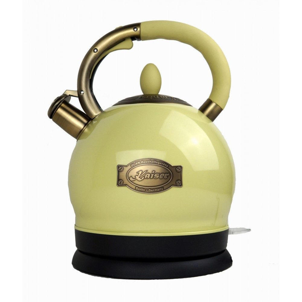 WASSERKOCHER WK 2000 ElfEm, Elfenbein, Kontroll LED 2L - Beige, Metall (22/23/27cm) - Kaiser Küchengeräte