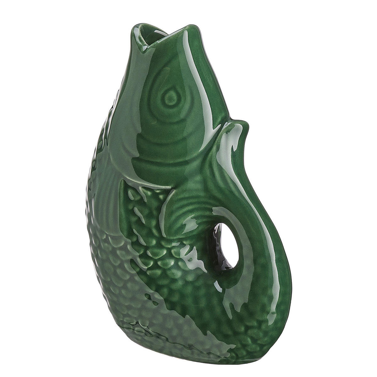 MINI-VASE (4er Set) Koi - Dunkelgrün, Keramik (12cm) - Butlers