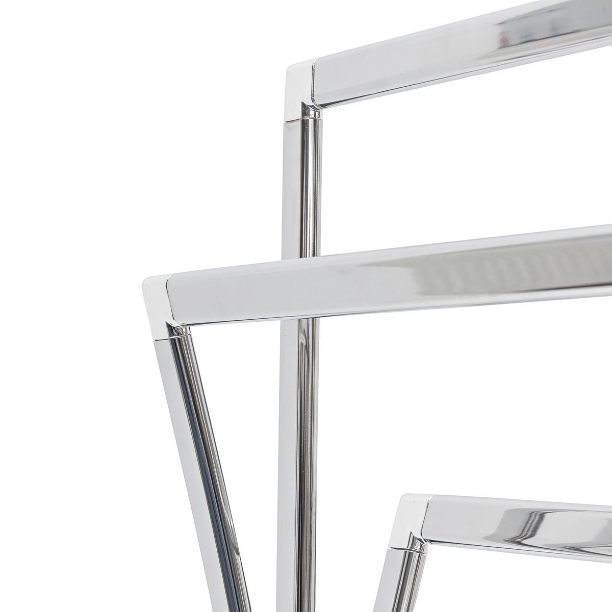 SUPORT PENTRU PROSOAPE Argintiu inox 3 bare - argintiu, metal (50/86/20cm) - Relaxdays