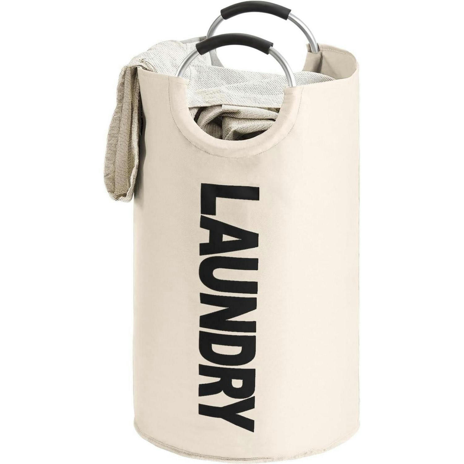 WÄSCHEKORB faltbar 115L Beige - Beige, Textil (43/79/43cm)