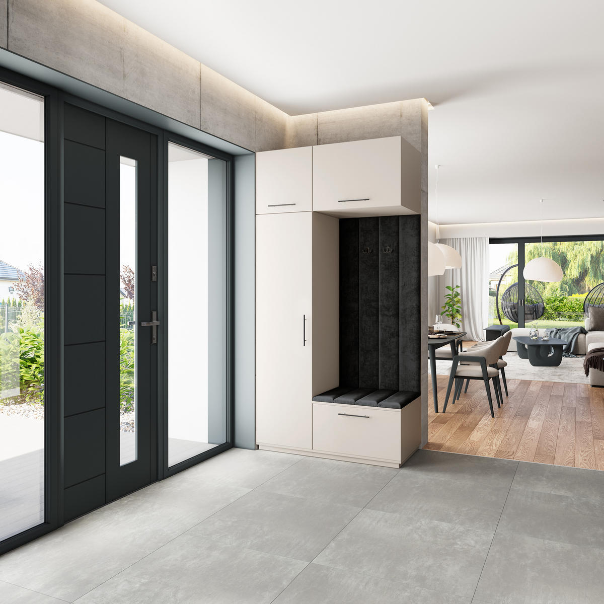 GARDEROBENSCHRANK REMA 120/240/60 cm Modern Kaschmir - Kaschmir, Holzwerkstoff (120/240/60cm) - MASSENO